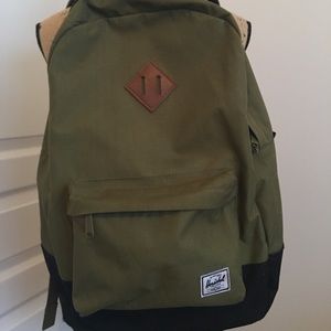 Dark Green Herschel Supply Heritage Backpack
